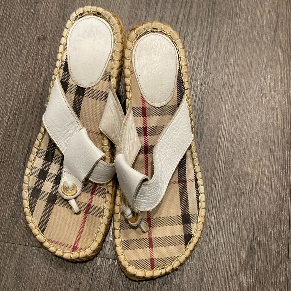 Burberry Espradille Wedges Womens size 8